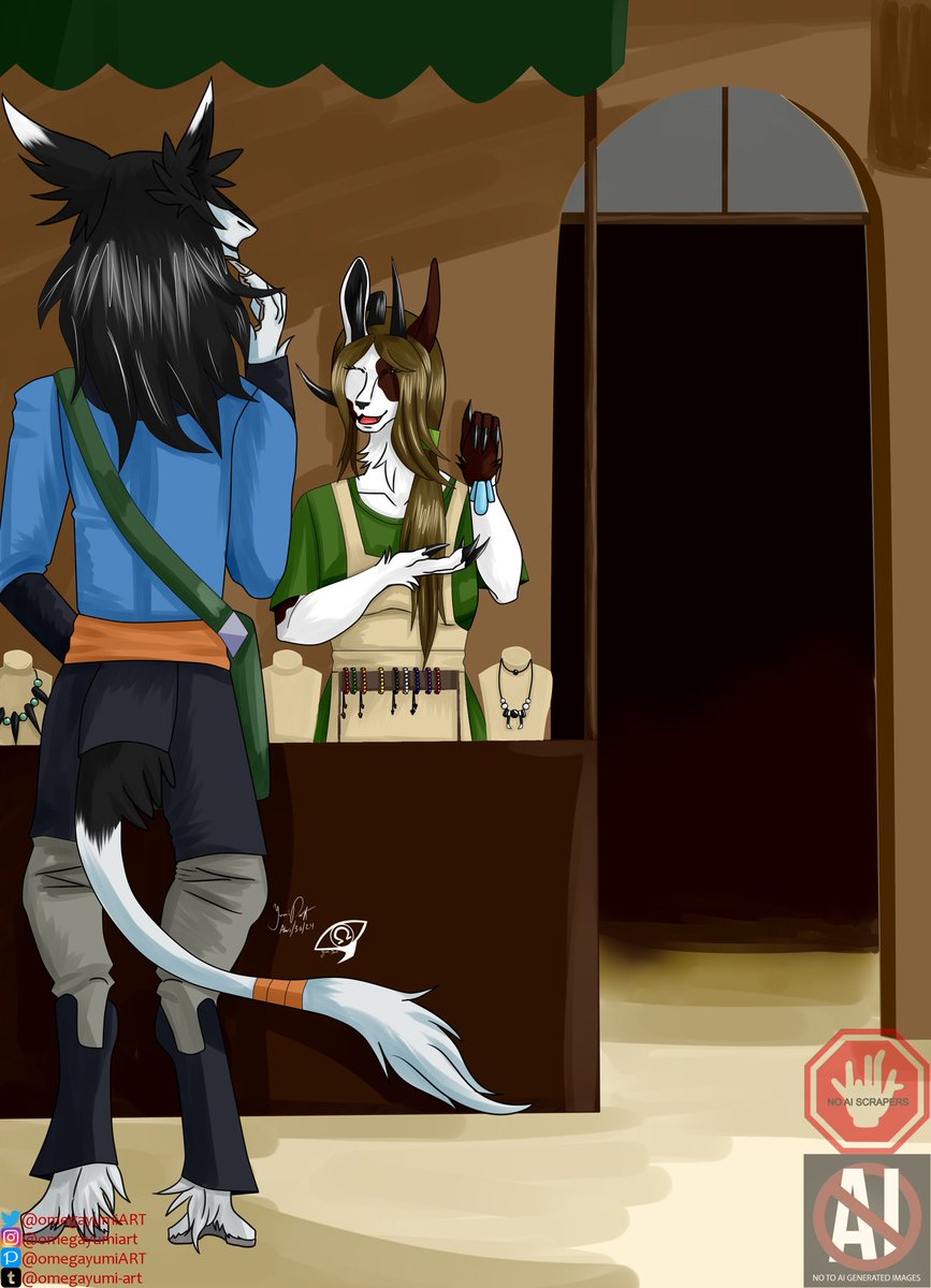 Rie’s Shop #agudner #sergal #vilous #oc #omegayumiART