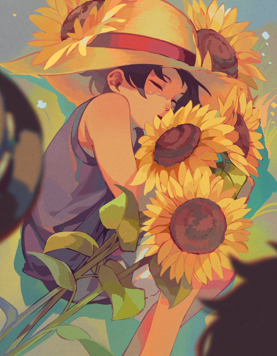 #LuffyWeek day 3: Sleep/Sunflower