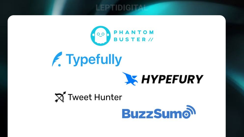 Growth hacking sur X (Twitter) : Quels outils utiliser ? (les 10 meilleurs) 

PhantomBuster
Typefully
Hypefury
TweetHunter
BuzzSumo
Hootsuite
Mention
Buffer
Social Rank
Ritetag 
leptidigital.fr/reseaux-sociau…