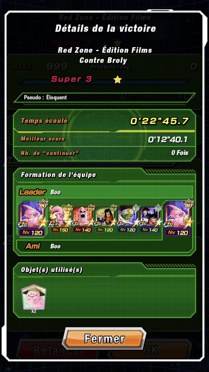 Bahahahahhahah !!! RED ZONE BRONY RÉUSSIE AVEC CETTE TEAM DE ZINZIN !!! #DokkanBattle #dokkanbattleglobal Regardez ça @John_Joodan @satchfroggy