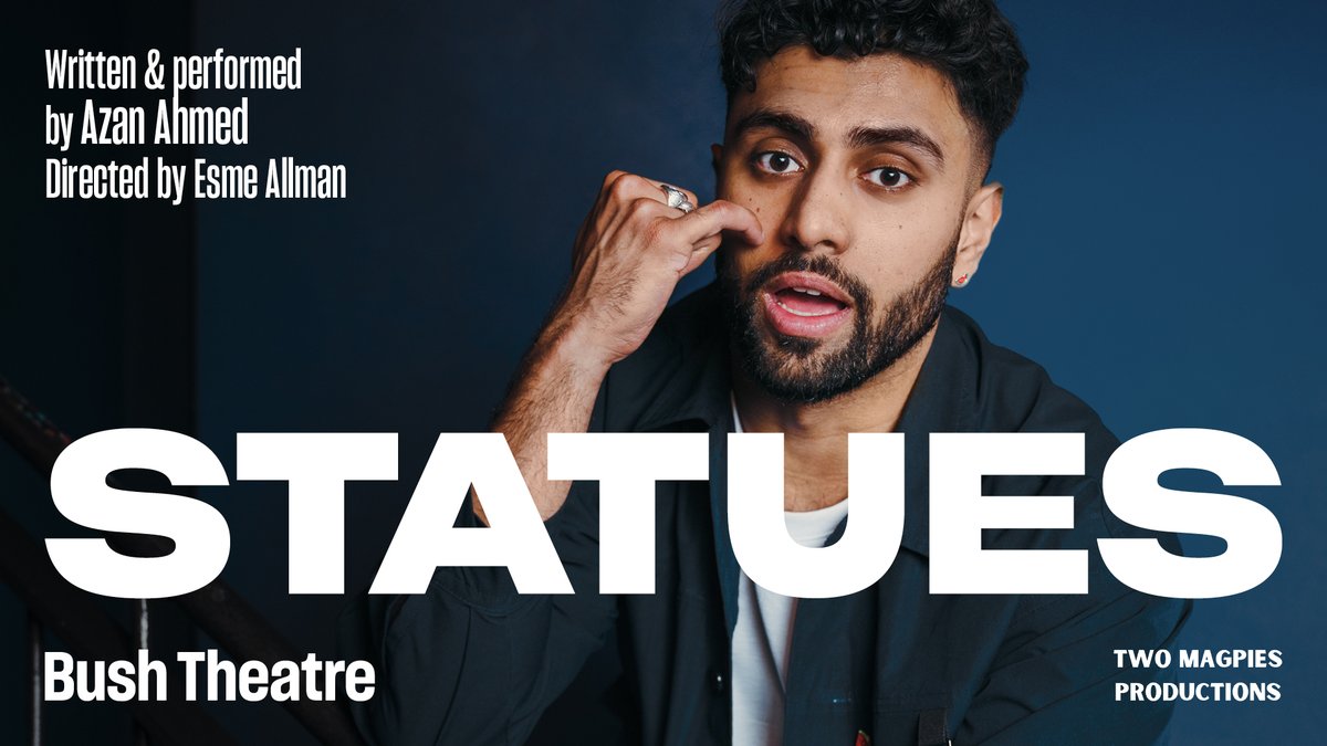 A witty, honest story of love, loss and legacy. Written and performed by @azanahmed__ (Deen & Dunya), Statues is a lyrical love letter to the original code-switchers. Directed by Esme Allman and produced by Two Magpies Productions. 9 Oct-9 Nov | bit.ly/statuesshow