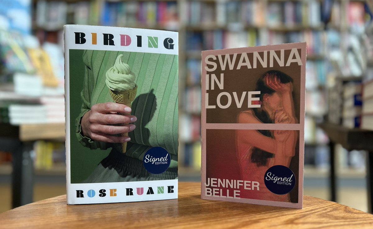 A wonderful event in the shop last night celebrating the release of Jennifer Belle’s SWANNA IN LOVE and @RegretteRuane’s BIRDING - two stunning novels which are amongst our favourite books of the year. A huge thank you to Jennifer, Rose & @NaomiBooth! Signed copies available now!
