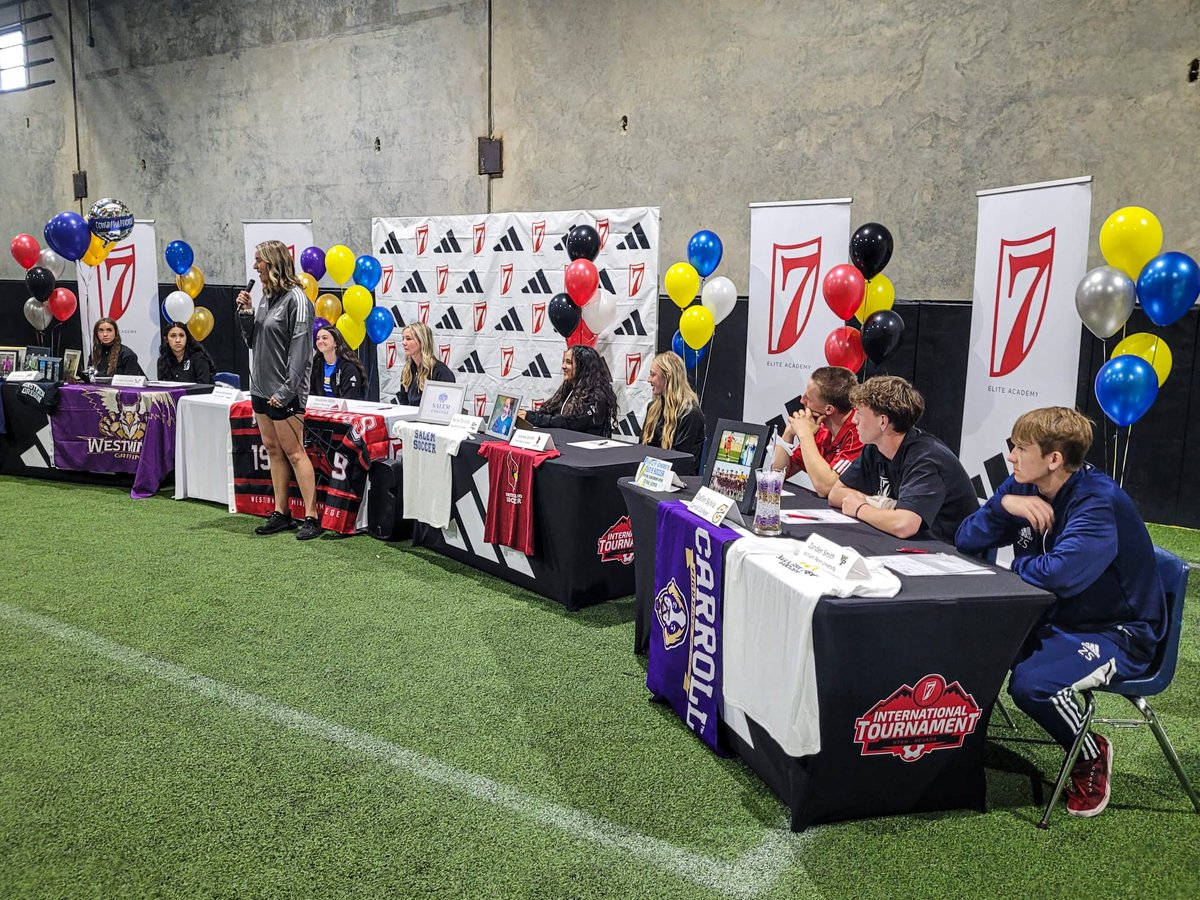 DEVELOPMENT 🇺🇸🇬🇧🇹🇿 National Letter of Intent Signing Night photo reel 🧵

It was great to see players take the next step in their sporting and educational careers. Good luck! 🎓🥹

JOIN US AT TRYOUTS 👇
 7tryouts.com

#7EliteSABA | #CollegeSoccer | #CollegeShowcase