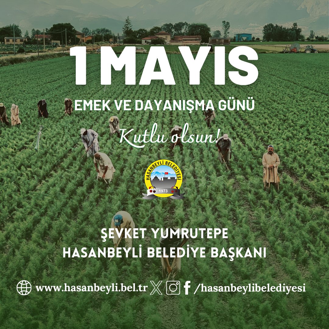 1 Mayıs Kutlu Olsun, Birlikte Güçlüyüz

Şevket YUMRUTEPE
Hasanbeyli Belediye Başkanı

#hasanbeyli #osmaniye #1Mayıs #işçibayramı #emek #dayanışma