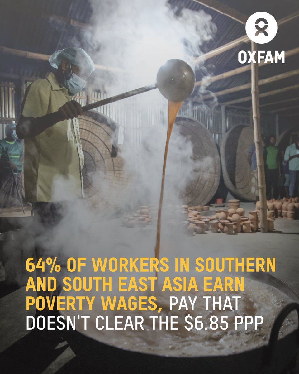 Millions of people hold jobs that trap them in a cycle of working hard while still unable to afford enough food, medicine or other basics. The super-rich don’t amass their mega-fortunes by ‘working’—they extract it from people who do. 
We must #FightInequality to #BeatPoverty