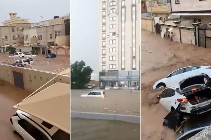 Torrential rains cause flash floods in Saudi Arabia, prompting school closures in Qassim province. Red alerts issued, canceling classes. Flooding exposes infrastructure challenges.
#SaudiArabia #FlashFloods #SchoolClosures #Rains 
(Agencies)