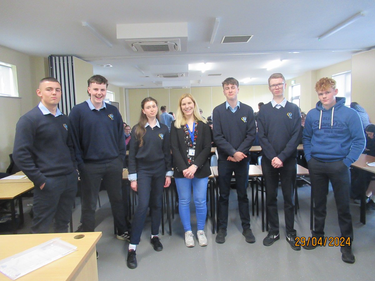 Thank you to Clodagh Lenihan from St. Vincent de Paul for her insightful talk to 5th year LCVP and 6th year LCA students. Clodagh discussed the charity's foundation and their many projects such as personal house visits, education grants, supporting adult, older people, etc