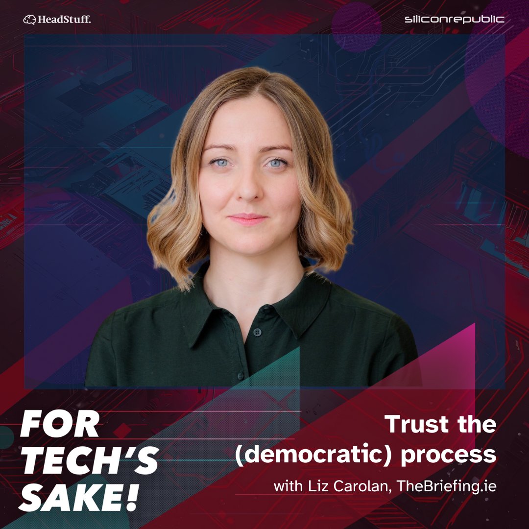 New episode! 🗳️ This time, we're talking all things tech, trust and democracy with @LizCarolan from TheBriefing.ie. Listen now: pod.fo/e/237655 #ForTechsSake #Podcasts #Tech #Democracy #YearOfDemocracy