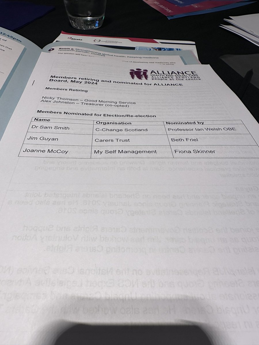 Delighted to be @ALLIANCEScot AGM & #OurVoice conference with my @cchangescotland colleague @CChangeScott Looking forward to a lively day with @ptupdate 🎤 👏Congratulations to @samcchange & others elected to the Board of the Alliance. #AllianceConf24 #BetterIsPossible