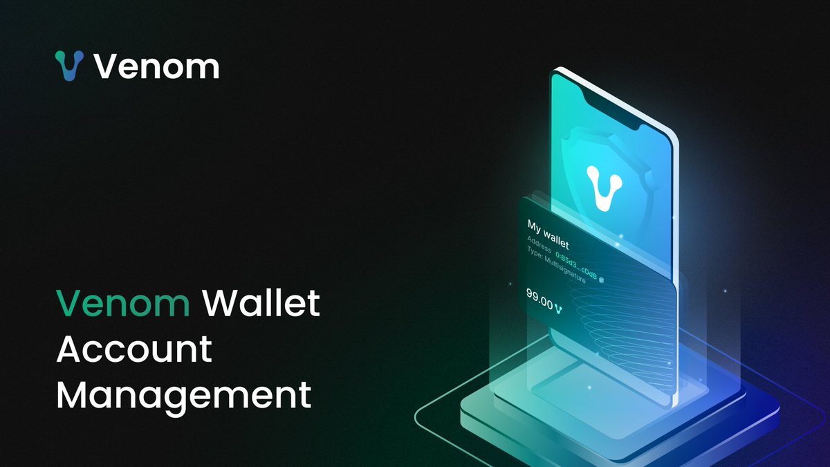 (1/2) Seed ➡️ Key ➡️ Account
This is the hierarchy of the Venom wallet. Dozens of keys can be on one seed and each key can be tied to a few different accounts. Your account is your wallet, which you use for sending and receiving $VENOM