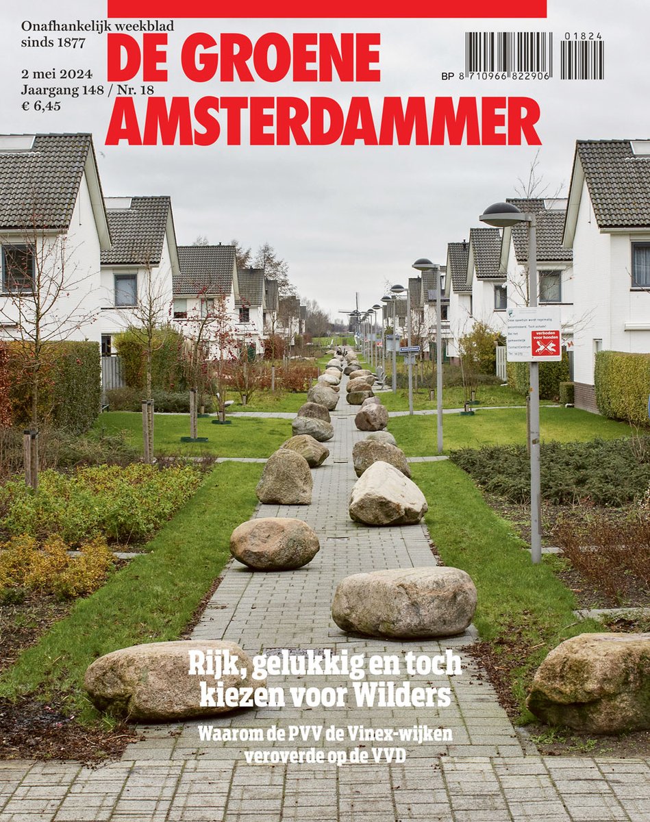 De nieuwe Groene! Met oa: Wilders in de Vinex, hyperpolitiek, historica Evelien Gans, de Biënnale van Venetië en meer 👉 groene.nl/2024/18