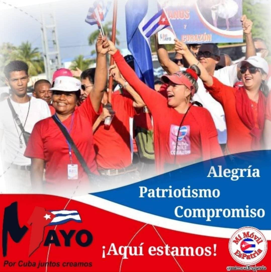 Muchas felicidades a todos los trabajadores de Cuba y el Mundo en su Día. Los cubanos lo celebraremos por todo lo alto con desfiles y actos de reafirmación revolucionaria en cada uno de los territorios del país #PorCubaJuntosCreamos #EstaEsLaRevolución #GenteQueSuma