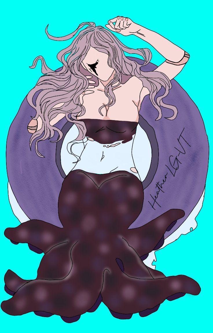I worked on this for the majority of yesterday and just finished it today. Here's my spin on a Hun version of @PorcelainMaid 🐙. Hope you like it Joel #PorcelainMade