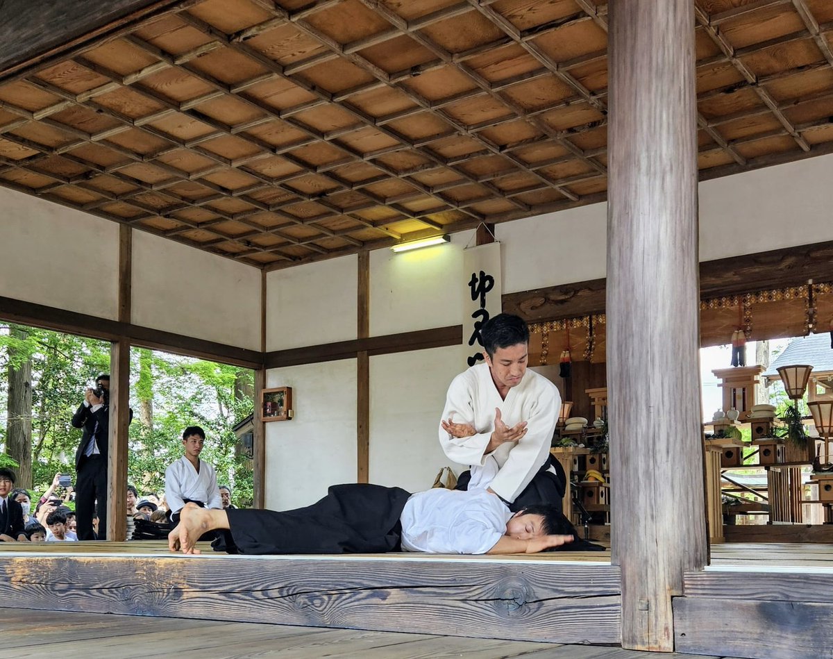 On the 29th of April, the annual Aiki Shrine Festival was held in Iwama as the annual spiritual cornerstone for the Aikido Community, guided and headed by the Ueshiba Family and Doshu, Moriteru Ueshiba, President of the IAF. #aikido