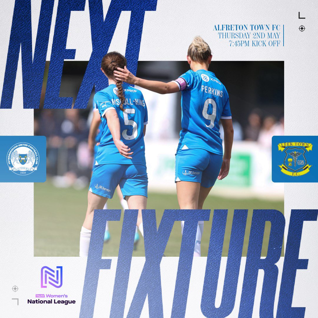 We can now confirm details for tomorrow’s fixture: 🆚 @leektownladies 🏟️ Alfreton Town FC, DE55 7FZ ⏰ 7:45pm 🏆 @FAWNL Division One Midlands 🎟️ Admission is free to all spectators #pufc
