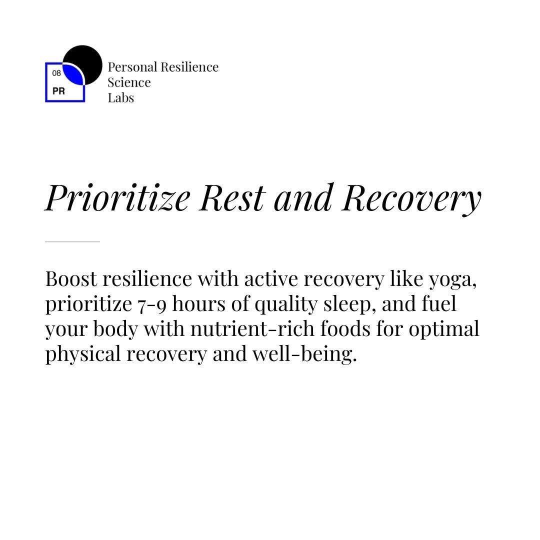 Strengthen resilience through physical fitness! Incorporate active recovery, prioritize quality sleep, and fuel your body with nutrient-rich foods to promote optimal recovery and well-being.
#LMSL #LifeManagementScienceLabs #PersonalResilienceScienceLabs #Practices  #Resilience