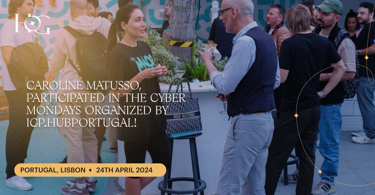 heartofgoldnft's tweet photo. 🚀 We are pleased to announce that Heart of Gold CEO and founder, @CarolineMatusso, participated in the Cyber ​​Mondays organized by ICP.HubPortugal!

📢 During this momentous event, we witnessed an incredible gathering of builders and visionaries discussing the growth and development of Portugal's blockchain scene. The hall was full of enthusiasm and meaningful conversations.

We extend our sincere gratitude to our partners, distinguished panelists, and enthusiastic participants for making this event a huge success. 🥂👏

Stay tuned for updates on our upcoming events! 🌟

#CyberMondays #BlockchainInnovation #FutureofFinance #ICP #Internet