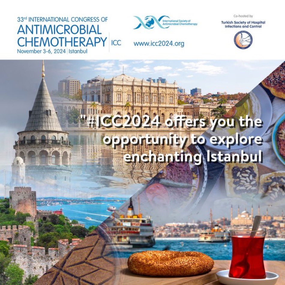 We hope you all enjoyed #ESCMIDGlobal2024! It was wonderful to connect with colleagues in beautiful Barcelona We hope you will join us in Istanbul for the 33rd International Congress of Antimicrobial Chemotherapy (ICC) in November 2024. icc2024.org #Icc2024