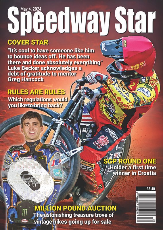 🇺🇸 𝐂𝐎𝐕𝐄𝐑 𝐒𝐓𝐀𝐑 𝐁𝐄𝐂𝐊𝐄𝐑 🇺🇸 ⭐️ American Luke Becker enjoyed a brief sample of GP racing as an injury replacement last season – and now he’s keen for more. 🆕 Out tomorrow! ORDER + SUBSCRIBE ⬇️⁣ 💻 speedwaystar.net⁣ 📞 0208 335 1113