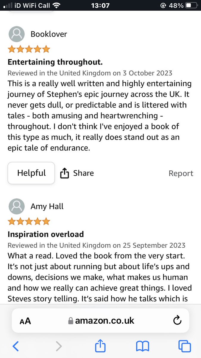 If you enjoyed that and her wonderful book Saltpath then You would certain enjoy “Don’t Settle For Gold” It too. Is thoughtful, moving, human but also humorous and full of joyful moments. Available from @YorkBookShop or Amazon.