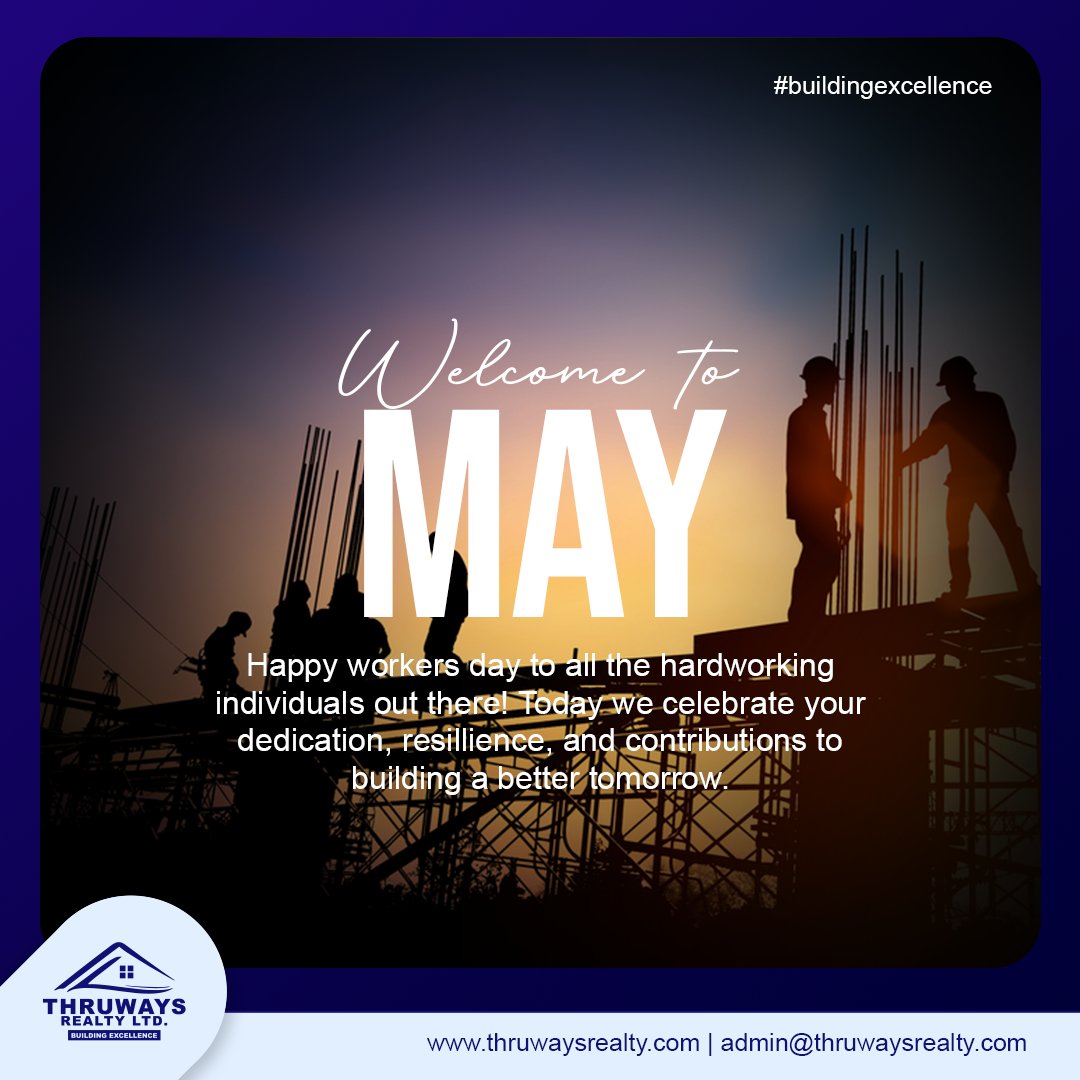 Happy Workers' Day to all the hardworking individuals out there! 💼👷‍♀️ Today, we celebrate your dedication, resilience, and contributions to building a better tomorrow. Whether you're in the office, on the construction site, or working from home, your efforts make a difference.