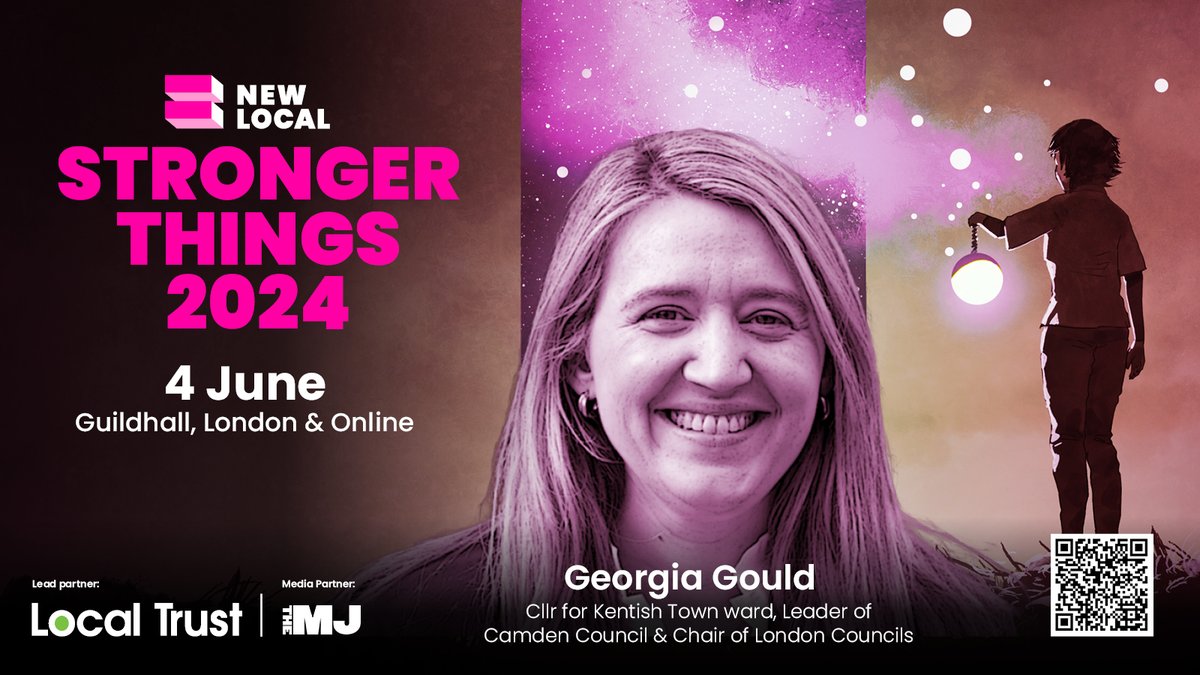 Stronger Things is the community power event of the year. We are delighted to announce that @Georgia_Gould has joined our fantastic line-up of speakers! Book now 🏃‍♀️ newlocal.org.uk/strongerthings… #StrongerThings