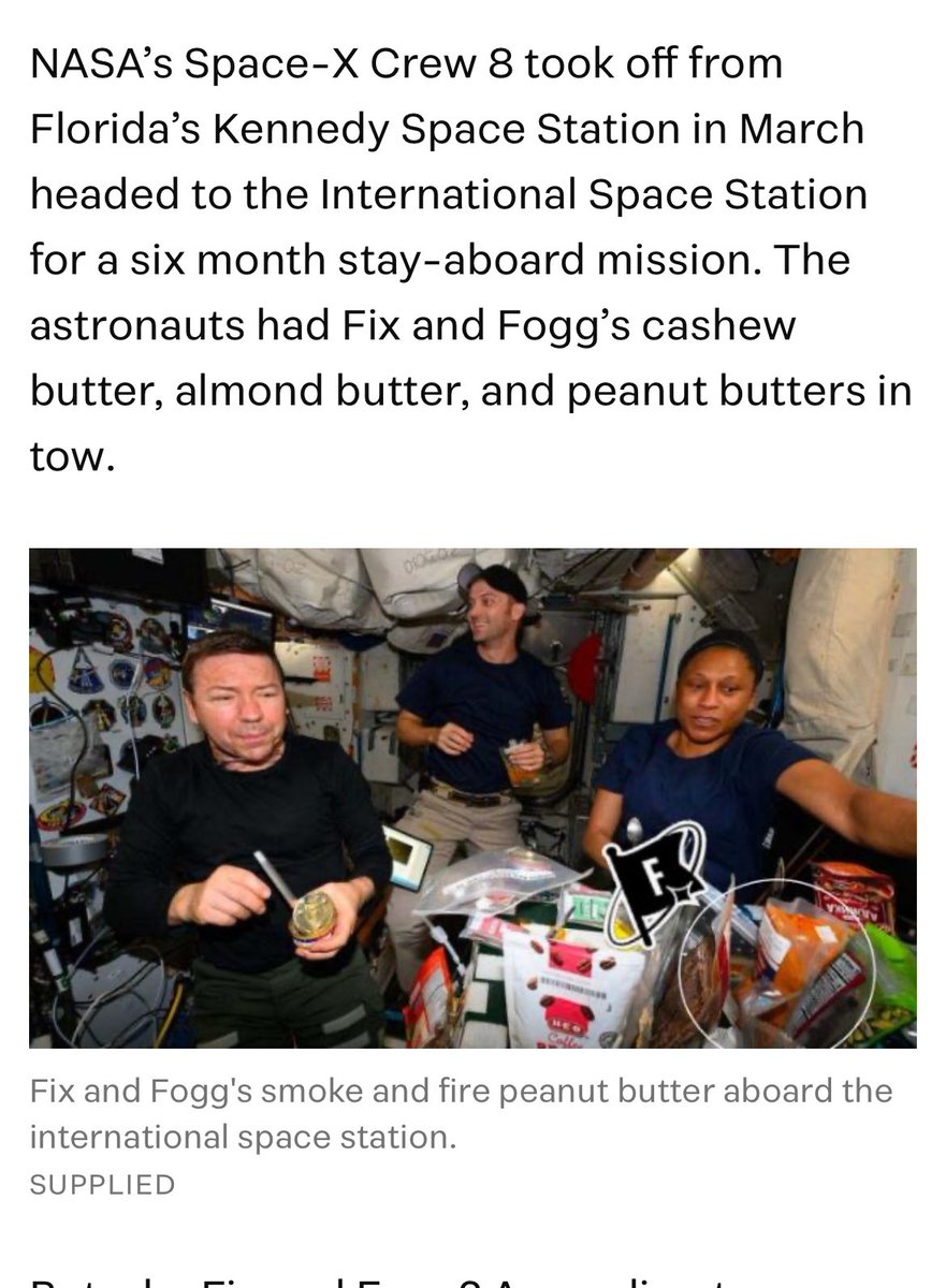 New Zealand's peanut butter and @SelectUSA Summit alum @FixandFogg is now space-bound! Seems like even the stars can't resist the nutty goodness. 🌟🥜 #PeanutButterInSpace @NASA 

Story: stuff.co.nz/nz-news/350261…

What’s the SelectUSA Summit about? Find out here: