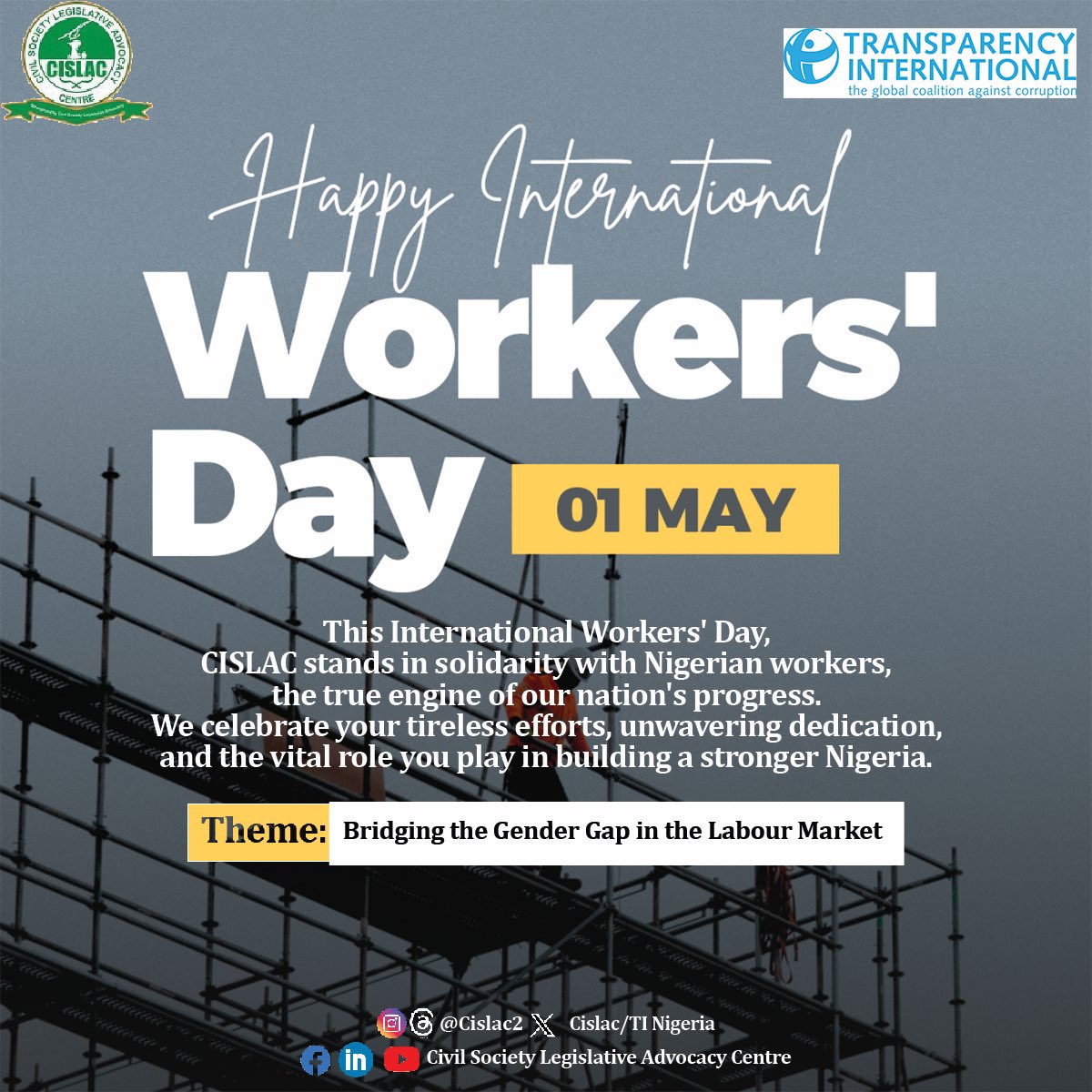 Today, on International Workers' Day, we celebrate the achievements and contributions of workers everywhere. May your hard work be recognized and valued, and may you enjoy a safe and healthy work environment. Let's also take this day to reflect on how we can continue to fight for