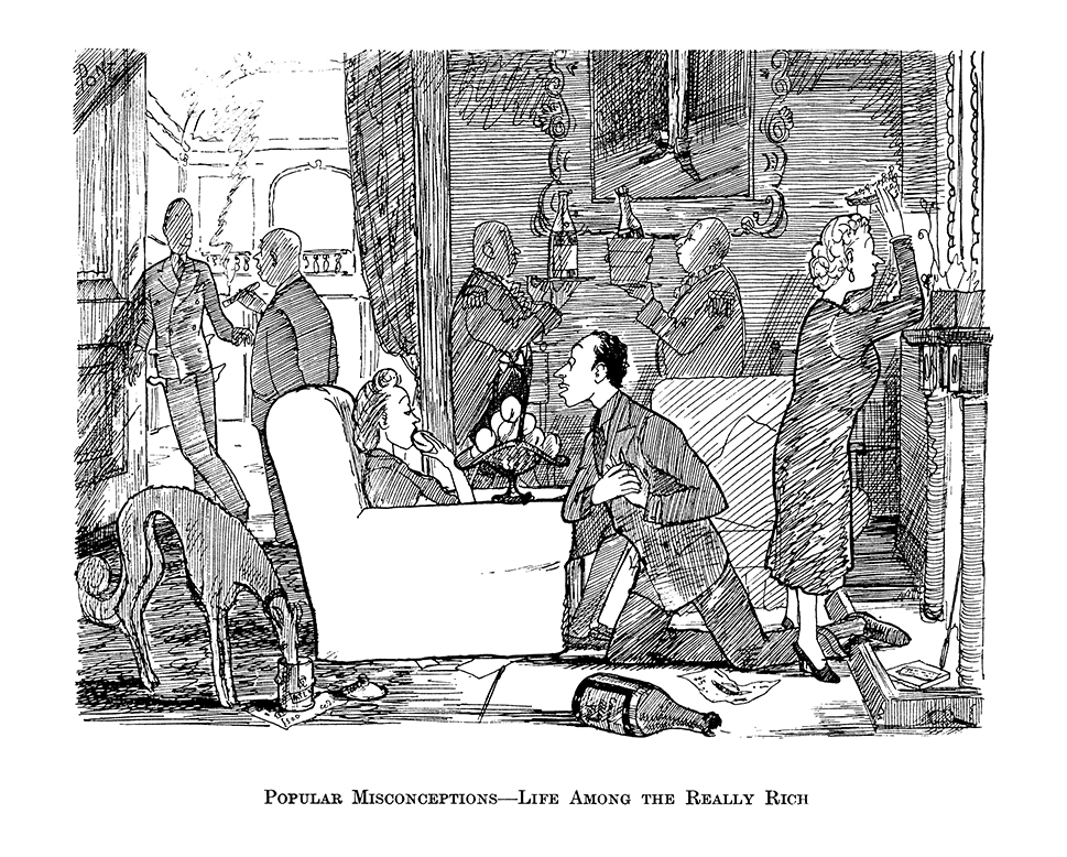 More classic #PONT social observation, from 8 February 1939: POPULAR MISCONCEPTIONS - LIFE AMONG THE REALLY RICH #wealth #rich #highsociety