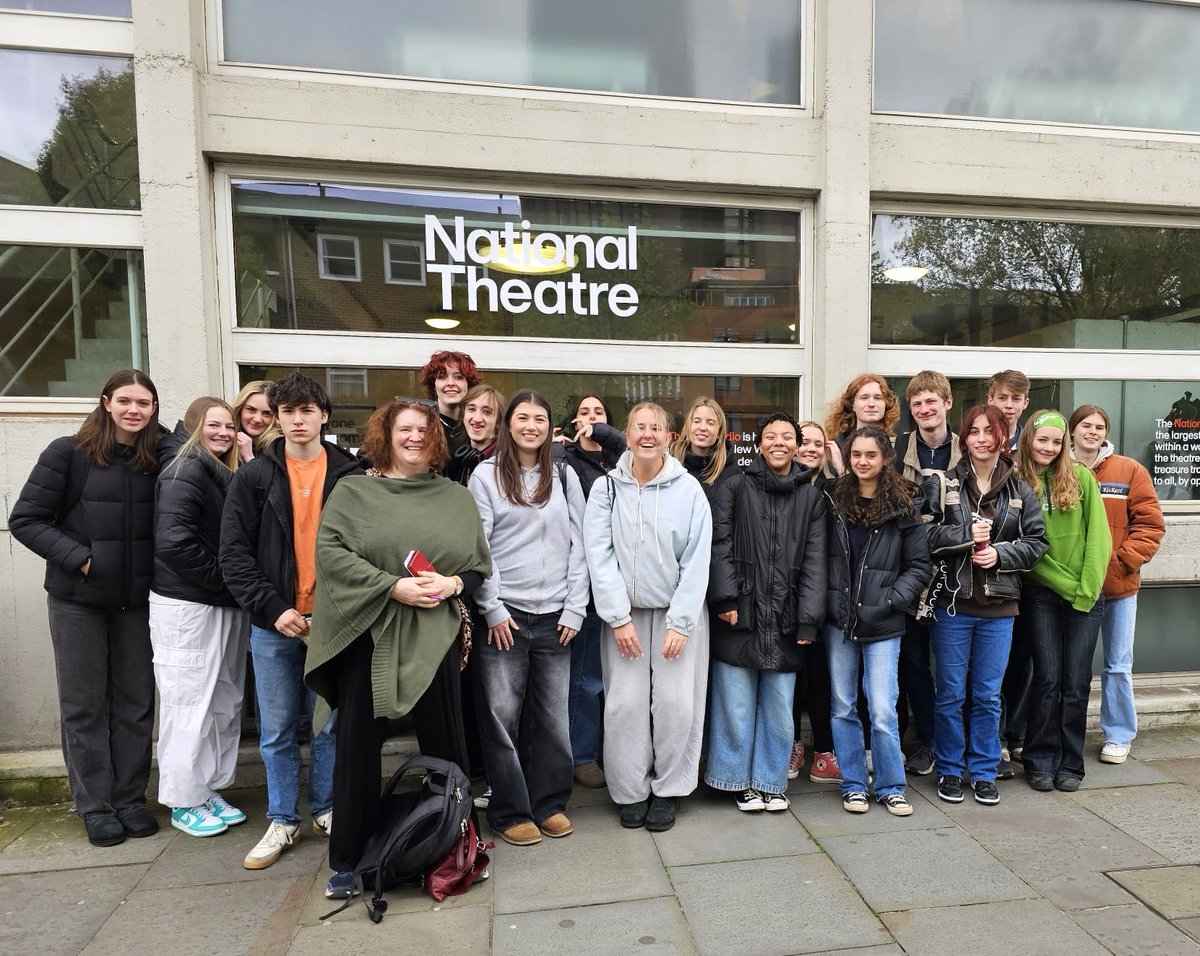 🎥 These lucky Drama and Theatre A Level students got to see a screening of 'Our Country's Good' that is not released to the general public. This will be a great help in their exams as they will have more understanding of the play, the design and its context. #YourEsher