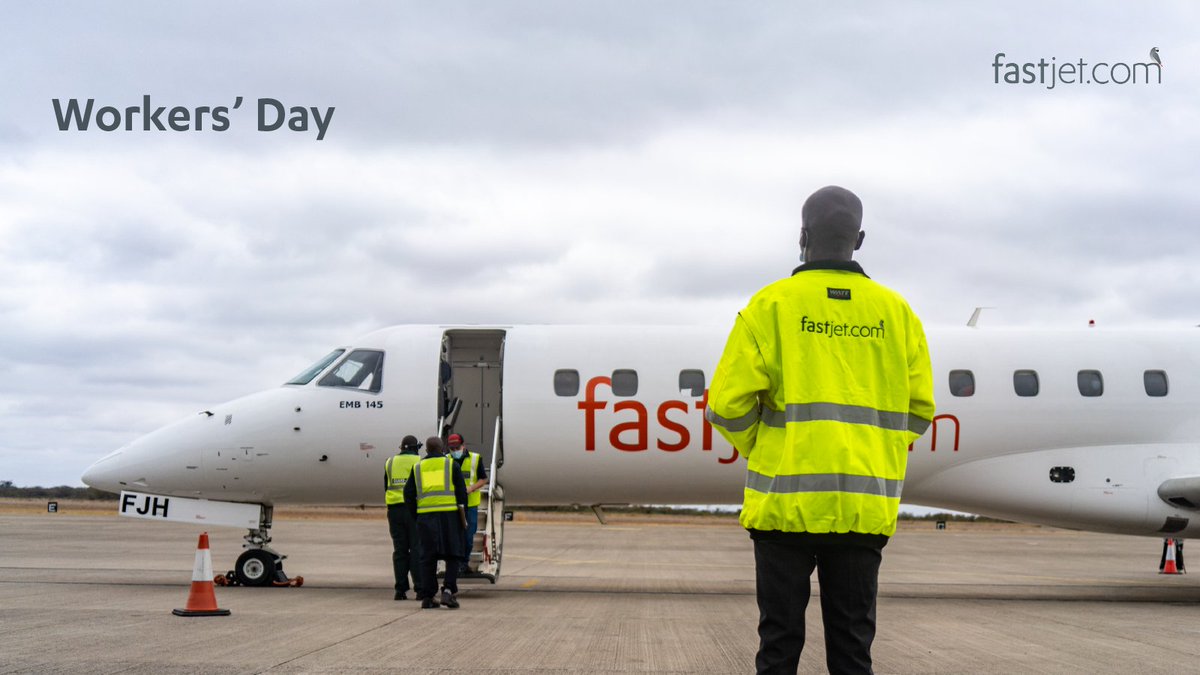 Today we celebrate all those who work tirelessly to make fastjet your airline of choice. Happy Workers Day #fastjet #Zimbabwe #SouthAfrica #WorkersDay