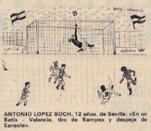 Dibujo infantil Betis-Valencia 1980 manquepierda.com/historiarealbe…