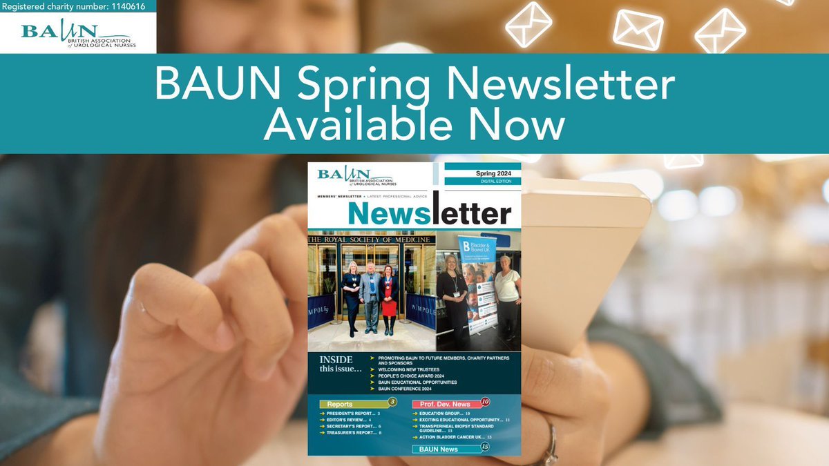 The BAUN Spring Newsletter is now live! BAUN Members can login and view the newsletter now at 👉 buff.ly/48UM7dZ #Urology #UrologyNews #Urologist #UrologyAssociation