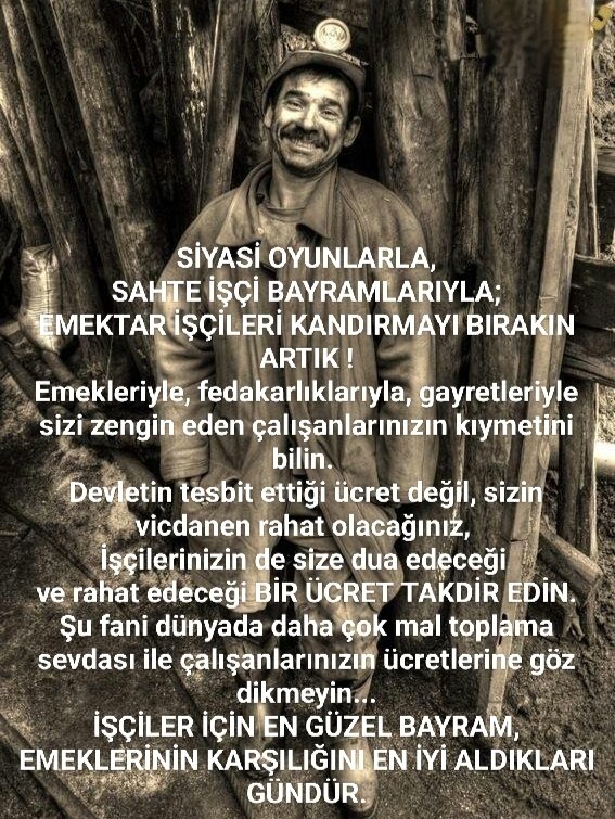 ABDUSSAMEDTAYFU's tweet photo. SİYASİ OYUNLARLA,
SAHTE İŞÇİ BAYRAMLARIYLA;
EMEKTAR İŞÇİLERİ KANDIRMAYI BIRAKIN ARTIK ! https://t.co/UnzsSHb6f7