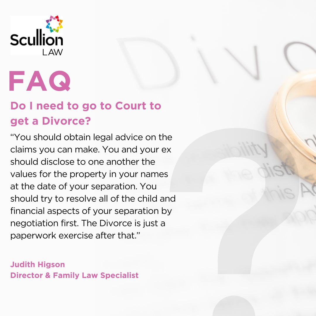 Contemplating divorce? Contact our multi-award-winning Family Law team. Explore all your options confidentially with an experienced family lawyer before you act.

scullionlaw.com/family-law/enq…

#ScullionLAW #YourLawFirmForLife #FamilyLAW #Divorce #Separation