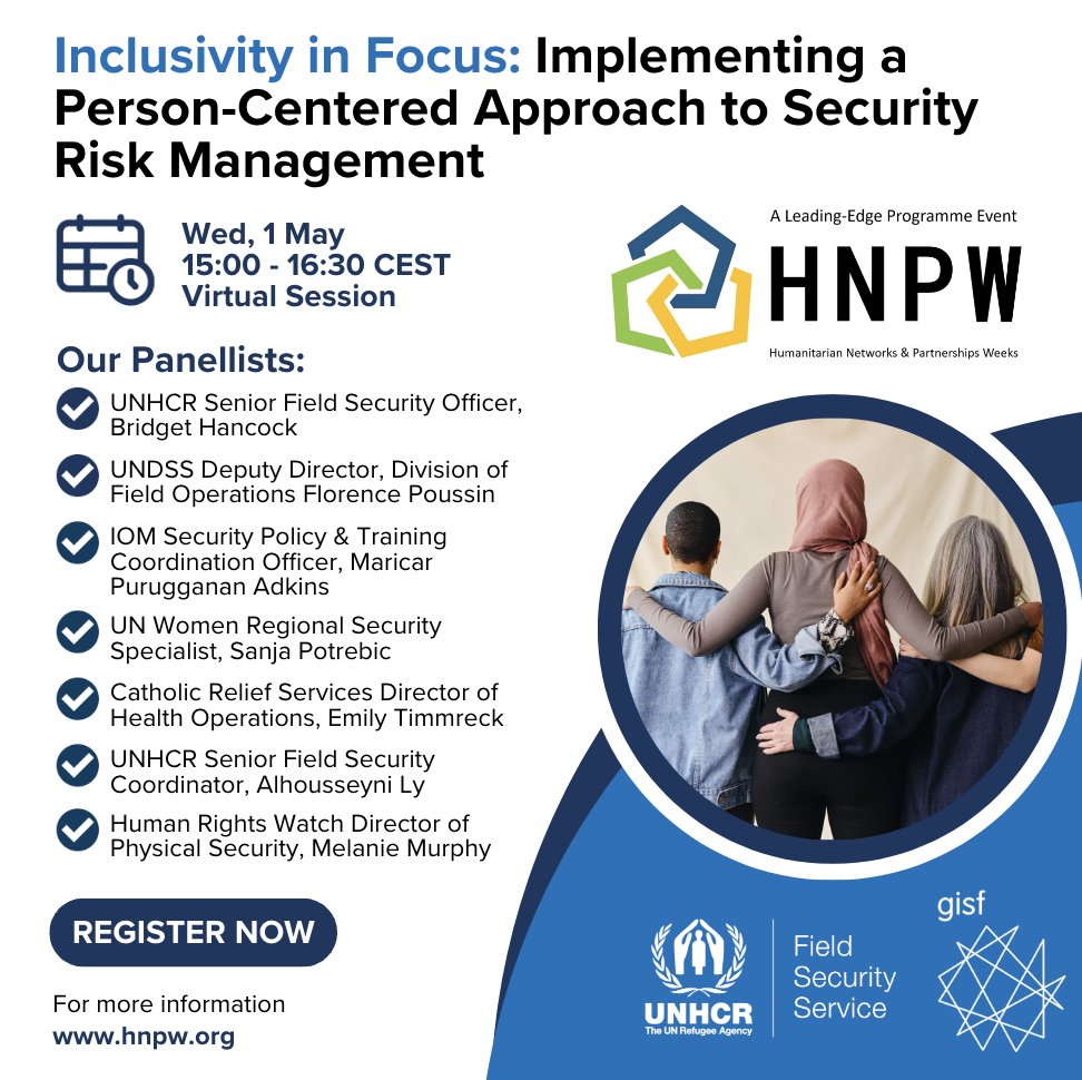 📢 Join us today at 15:00 CEST to explore how to adopt a Person-Centered Approach to security in this virtual #HNPW session. ➡️ hnpw.org