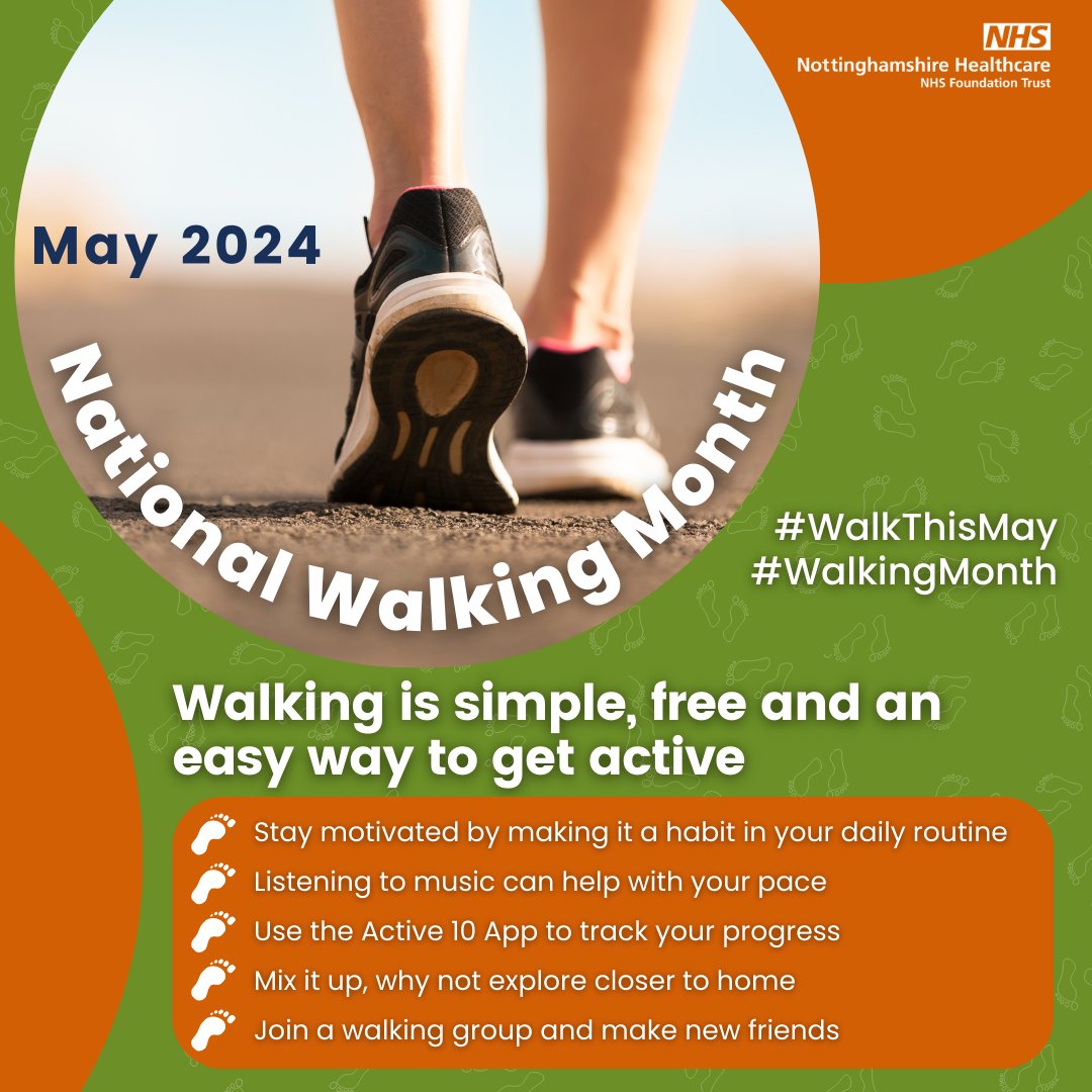 It’s #NationalWalkingMonth. Walking briskly, even just for 10 minutes, can help you build stamina, burn excess calories and make your heart healthier. Find out more about walking for health: orlo.uk/0m5EZ  #MagicOfWalking
