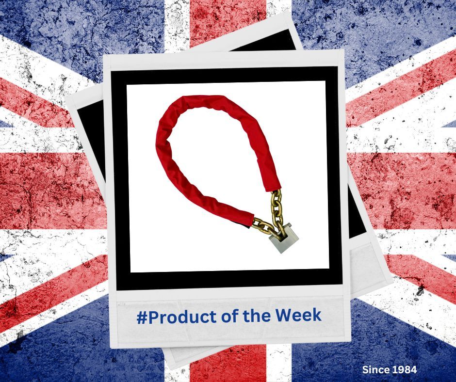 ⭐ Product of the Week: MC55 ⭐ Bulldog MC55 Chain with Steel Block Padlock 🐶 1.5m Long 13mm high grade alloy security chain 🐶 Steel Block Padlock 🐶 Covered in red protective sleeve 🐶 Keyed alike option available 🐶 Supplied with 2 keys buff.ly/49iAYnH
