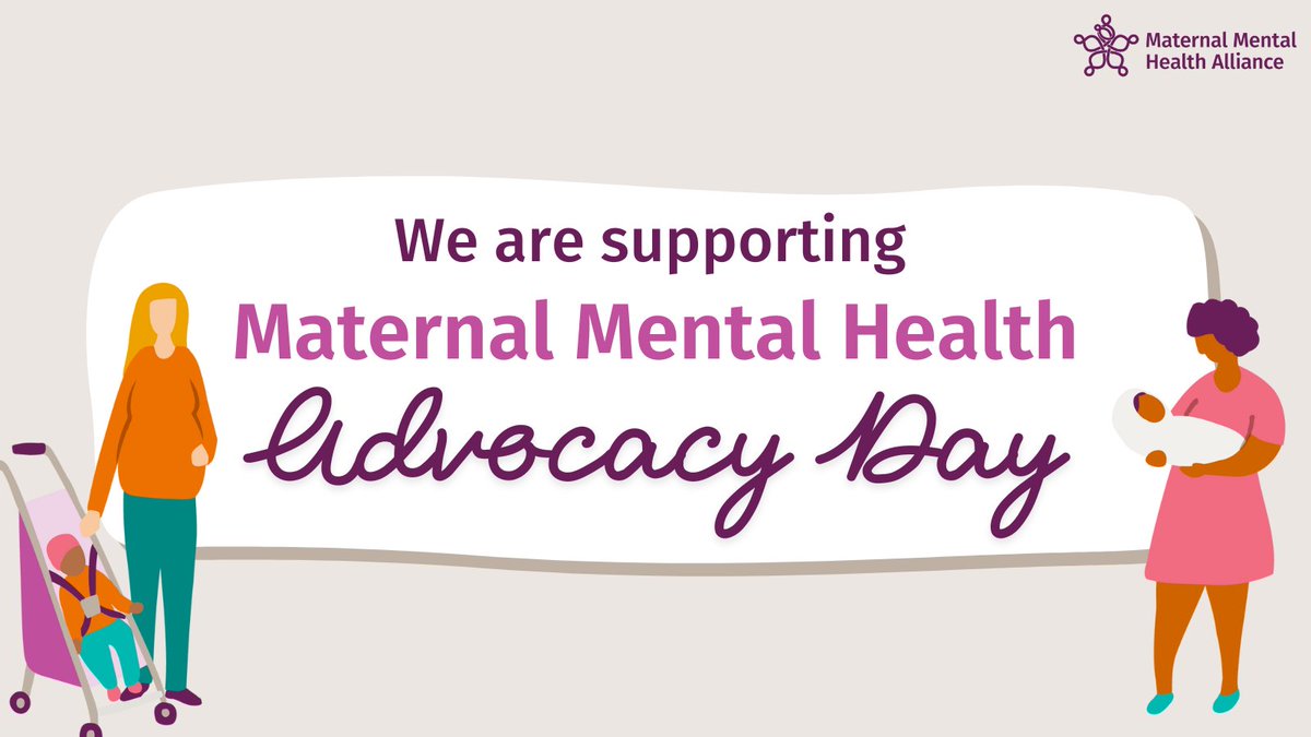 We support @MMHAlliance's #MMHAdvocacyDay and join their call for MPs to value new and expectant mothers’ mental health as much as their physical health. Get involved ⤵️ maternalmentalhealthalliance.org/advocacy-day #StrongerTogether #WMMHD24