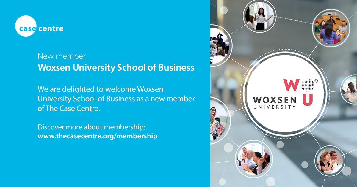 We're delighted to welcome @Woxsen University School of Business as our newest member. 🇮🇳 Our member organisations are a big part of the case community and at the heart of everything we do. Discover the membership benefits 👉 thecasecentre.org/membership @cases_lucy