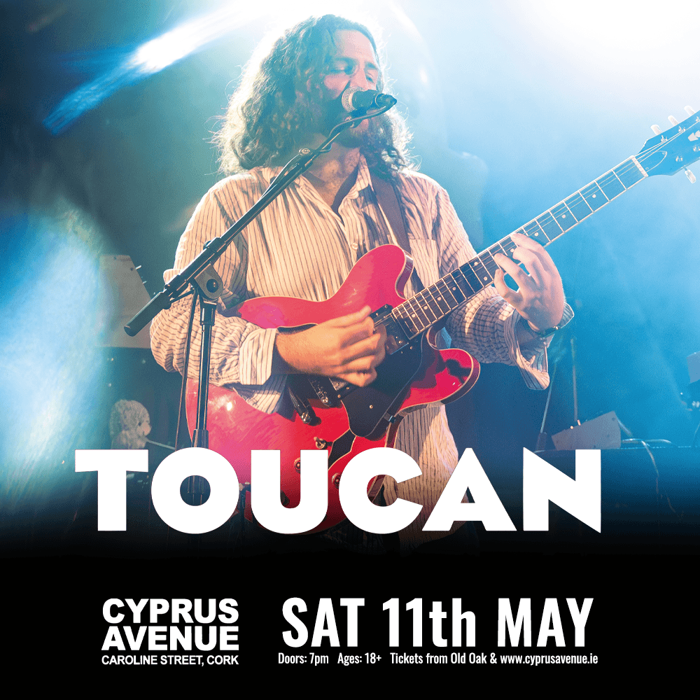 Toucan will be appearing at Cyprus Avenue on 11th May, so get your tickets now at cyprusavenue.ie to see this unmissable live event!

#cyprusavenue #toucan