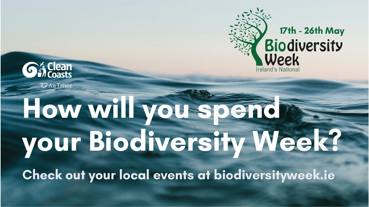 🌿 As we gear up for #BiodiversityWeek2024 (May 17th - 26th), Clean Coasts are turning the spotlight on Ireland's coastal biodiversity throughout May! 🌊 For #BiodiversityWeek2024 event details, visit: biodiversityweek.ie/events-calenda… 🐚 @IrishEnvNet @NPWSIreland