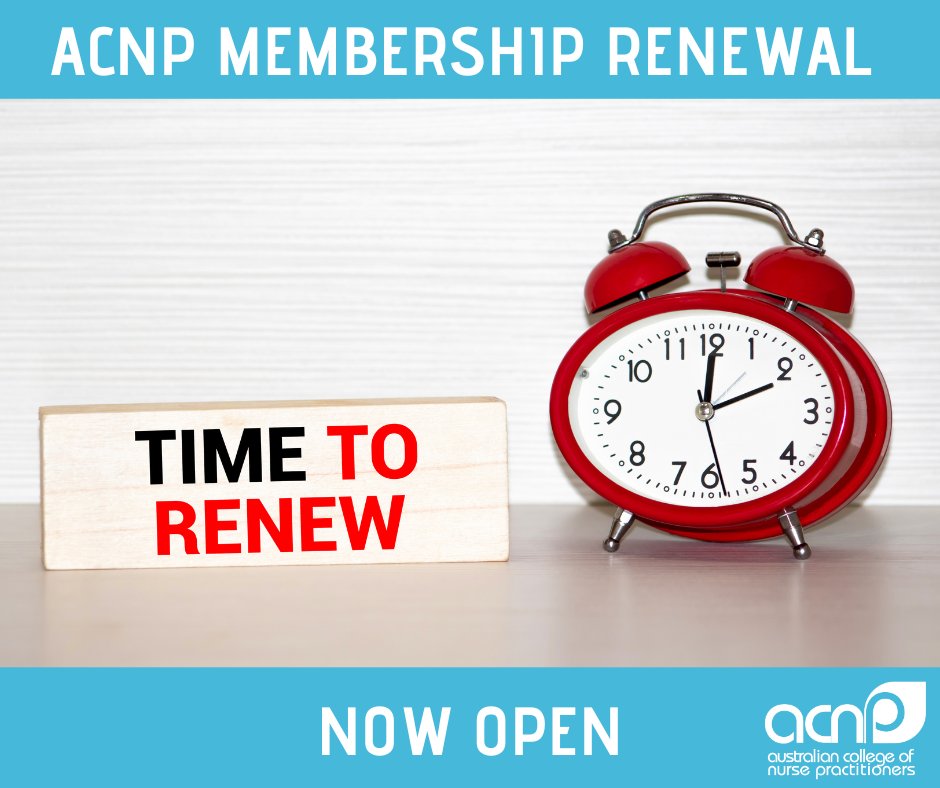 Invest in your future & healthcare! Renew ACNP membership & join us at the National Conference in Cairns. Network, learn & win prizes! Renew here #ACNP #NursePractitioner acnp.org.au/join-and-renew