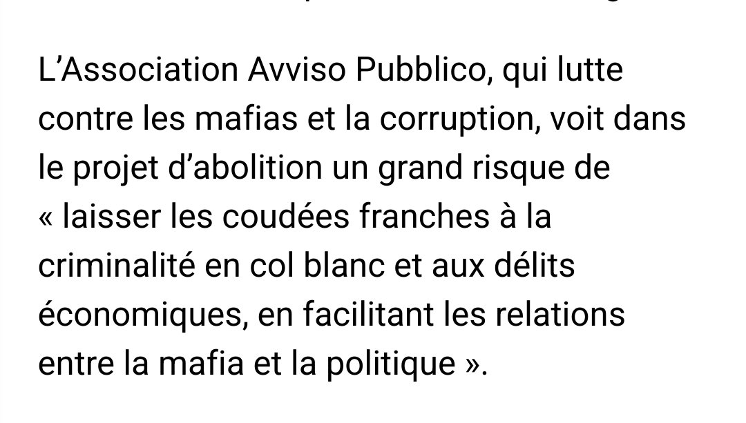 Meloni veut supprimer le délit d'abus de pouvoir ce qui donne carte blanche à toute la racaille au pouvoir. C'est drôlement bien parti la 'démocratie' du groupe ECR qu'ont rejoint Zemmour, Maréchal et leur clique. sudouest.fr/international/…