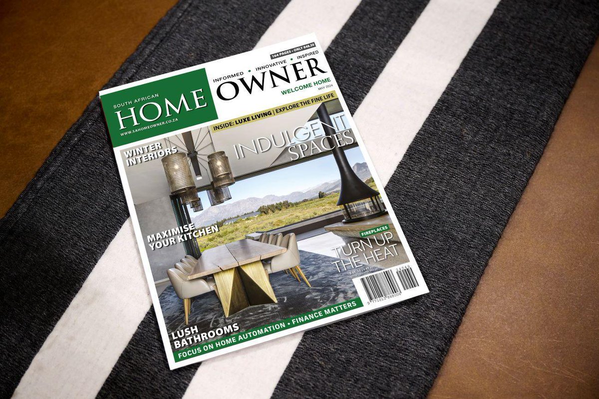 Explore luxury interiors and five exceptional featured homes in the 164-page May ’24 issue of @SAHomeOwner Magazine - available at retail outlets and online on @mobilemagzter! Only R48.50. bit.ly/3dc59lA