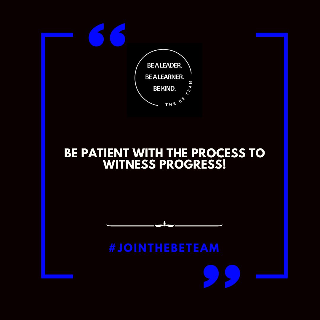 Patience fuels progress! Embrace each step of your journey with a positive mindset! Every challenge is a step forward. Keep pushing, stay hopeful, and celebrate every victory, big or small. Your biggest dreams are on their way! 

#jointhebeteam