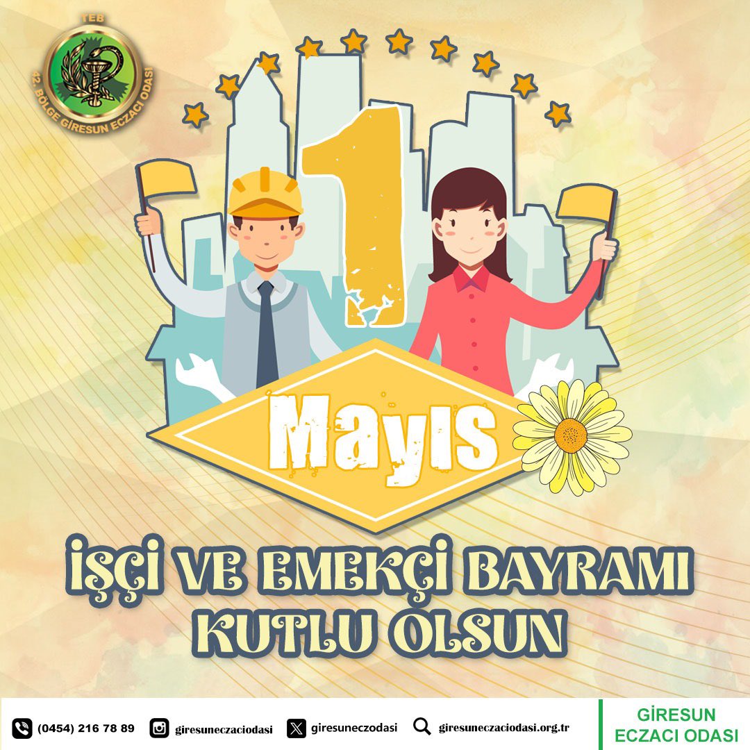 giresuneczodasi's tweet photo. Emeğin, emektarın ve dayanışmanın günü olan 1 Mayıs Emek ve Dayanışma Günü’nü kutluyoruz. #1MAYIS https://t.co/Twh2oAlNX6