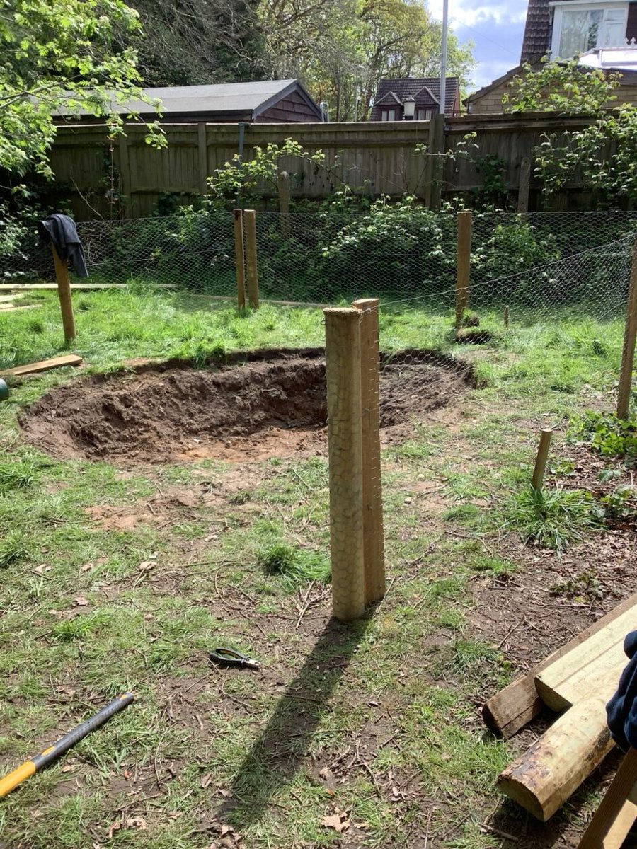 CranfordParkCE's tweet photo. Our new school pond project is really taking shape! Thank you to all who have helped us so far, the children and staff are very excited!
We are still seeking donations of pond plants in case anyone would like to very kindly donate any.
#projectpond #forestschool #wildlife https://t.co/eM5gLVswKq
