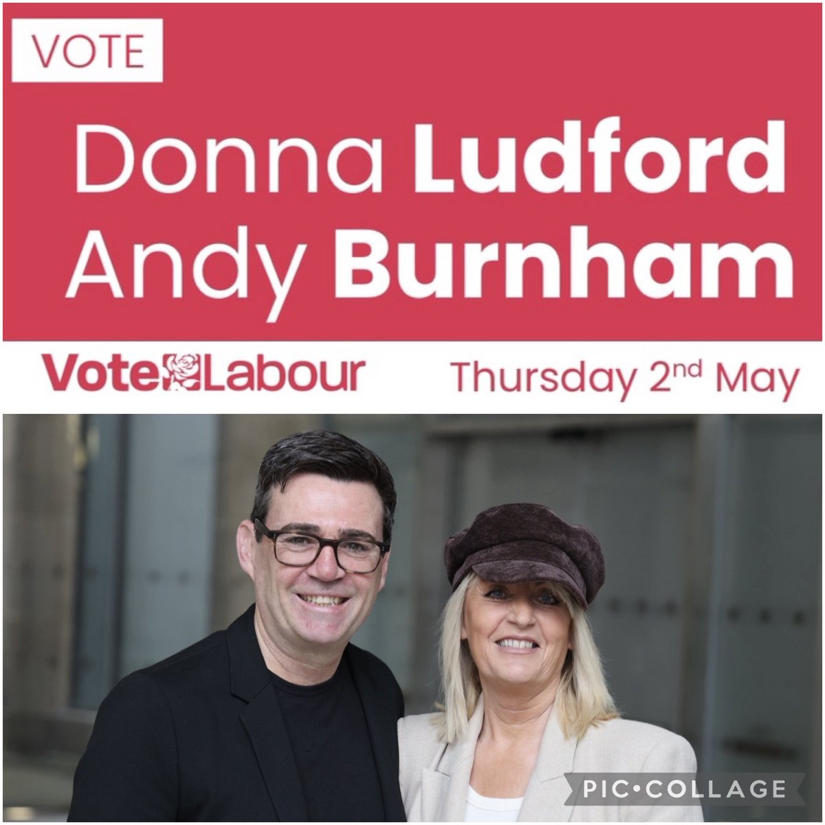 🚨ONE DAY TO GO🌹 ✏️ Tomorrow polling stations open for the 2024 Local Elections whereby Cllr @donnaludford and Mayor @AndyBurnhamGM will be seeking your support for reelection! ✉️ Today is absolutely your last day to get your ballot paper sent if you’re a postal voter! (1/2)