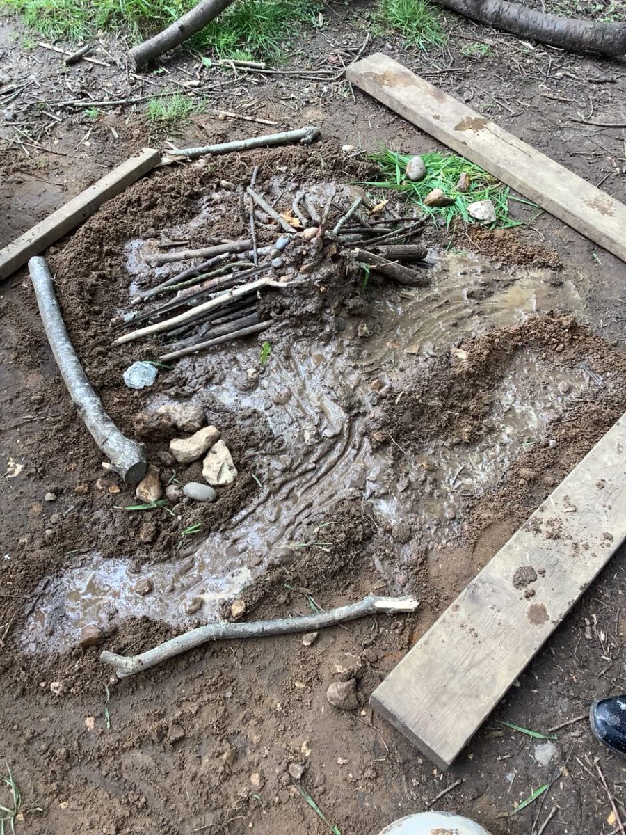 CranfordParkCE's tweet photo. #Year6 had fun making and labelling a cross section of a volcano using natural resources. There was also time to inspect our new pond project whilst it's being created!
#projectpond #forestschool #geographyisfun https://t.co/y6HlnvFi6m